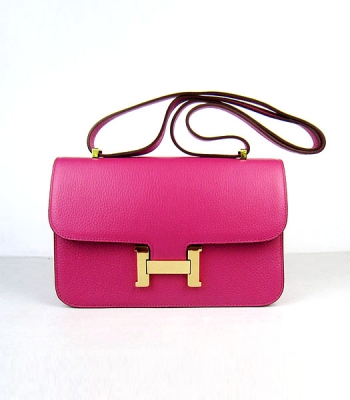 Hermes Constance Togo Leather Bag HSH020 Peach Gold