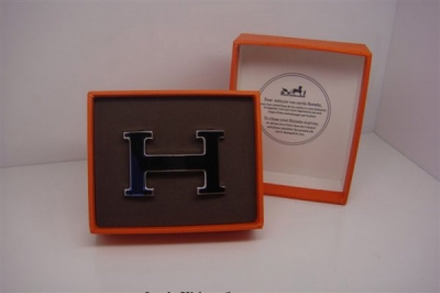 Hermes Enamel Buckle Black