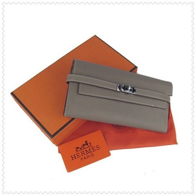 Hermes Kelly Wallet Dim Grey